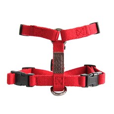 도그아이 반려견 H형 하네스 가슴줄, 레드, 1개