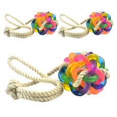 Bycell寵物玩具搖鈴亂七八糟球 長度40cm, 混色, 3片