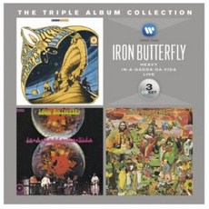 IRON BUTTERFLY - THE TRIPLE ALBUM COLLECTION HEAVY+IN-A-GADDA-DA-VIDA+LIVE 유럽수입반, 3CD