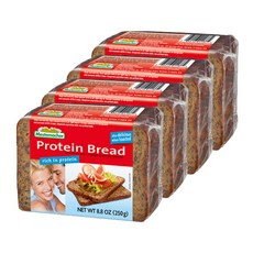 메스테마허 프로틴 브레드, 250g, 4개