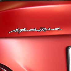 GRIBEN 手寫亮光鍍鉻金屬徽章, 混合顏色, Genesis G70