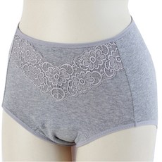 Carrie Lucy 4層布料失禁內褲 素色, 灰色