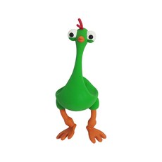 유나이티드펫츠 내추럴 라텍스 치킨 강아지 장난감 8.5 x 10 x 26 cm, 그린, 1개