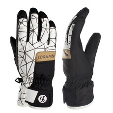 LOSANDE 女士冬季滑雪手套 SH9300, 可可