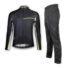 2NDWIND 男款刷毛斜紋運動外套+防風褲套裝 JFP221