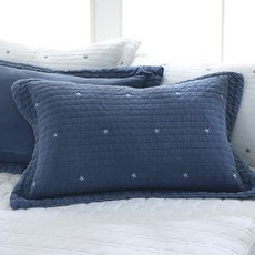 gBEDDING 刺繡星星水洗絎縫枕套