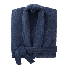 Rahdoot純棉浴袍領子浴袍 42/44 F704024, 海洋藍, 1個