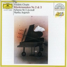 FREDERIC CHOPIN - PIANO SONATAS NOS2.3/ SCHERZO NO3/ MARTHA ARGERICH EU수입반, 1CD