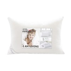 I'm Living 柔軟觸感超細纖維棉質枕頭, 白色