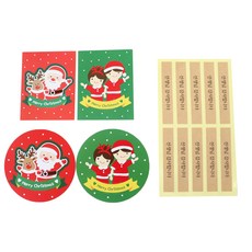 황씨네도시락 크리스마스 머핀컵덮개 소년소녀 30p + 산타 30p + 캔디홀더 소년소녀 30p + 산타 30p + 크라띠지 스티커 선생님 감사합니다 120p, 1세트