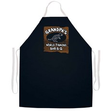 애티튜드에이프런즈 그랜파스 페이머스 비비큐 에이프런, 혼합 색상, 1개