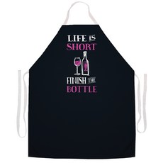 애티튜드에이프런즈 피니시 더 바틀 에이프런, 혼합 색상, 1개