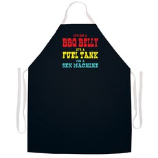 애티튜드에이프런즈 비비큐 벨리 섹스 머신 에이프런, 혼합 색상, 1개