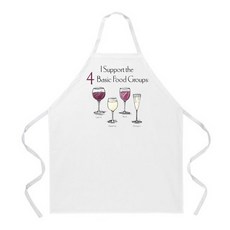 애티튜드에이프런즈 와인 푸드 그룹 에이프런, 혼합 색상, 1개