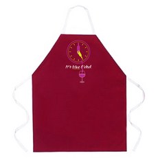 애티튜드에이프런즈 잇츠 와인 오클락 에이프런, 혼합 색상, 1개