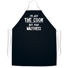 애티튜드에이프런즈 저스트 더 쿡 앞치마, 혼합 색상, 1개