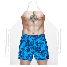 애티튜드에이프런즈 셔틀리스 비비큐 듀드 에이프런, 혼합 색상, 1개