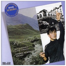FELIX MENDELSSOHN - SYMPHONIES 3 `SCOTTISCH & 4 `ITALLIAN`/ CLAUDIO ABBADO EU수입반, 1CD