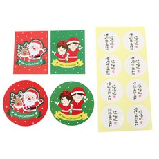 황씨네도시락 크리스마스 머핀컵덮개 소년소녀 30p + 산타 30p + 캔디홀더 소년소녀 30p + 산타 30p + 선생님홧팅 스티커 화이트 120p, 1세트