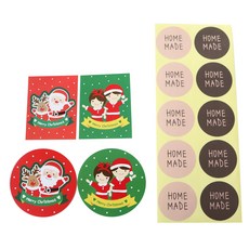 황씨네도시락 크리스마스 머핀컵덮개 소년소녀 20p + 산타 20p + 크리스마스 캔디홀더 소년소녀 20p + 산타 20p + 홈메이드 스티커 크라 초코 80p, 1세트