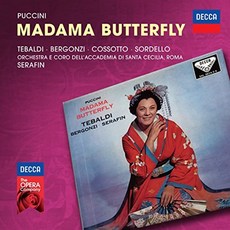GIACOMO PUCCINI - MADAMA BUTTERFLY / TULLIO SERAFIN EU수입반, 2CD