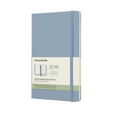 Moleskine_몰스킨 다이어리 플레너 2019년 12M 위클리 Notebook 하드커버, 블루 신더