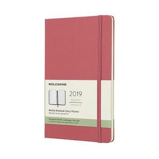 Moleskine_몰스킨 다이어리 플레너 2019년 12M 위클리 Notebook 하드커버, 핑크 데이지