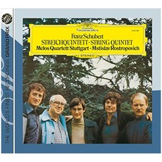 FRANZ SCHUBERT - STRING QUINTET / MELOS QUARTETT / MSTISLAV ROSTROPOVICH GRANDPRIX EU수입반, 1CD