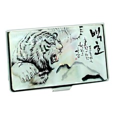 The Nuri Korea 傳統螺鈿名片盒 15入, 1層, 白虎