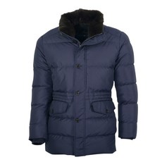 男款可拆式絨毛領修身羽絨外套 COAJ6006