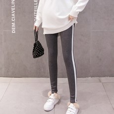 PANG PANG SHOP 孕婦線條內搭長褲