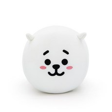 Bt21RJ圓形靠枕, 白色