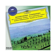 FELIX MENDELSSOHN - SYMPHONY NO.3 4 / KARAJAN EU수입반, 1CD