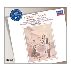 GAETANO DONIZETTI - L`ELISIR D`AMORE/ JOAN SUTHERLAND RICHARD BONYNGE THE ORIGINALS EU수입반, 2CD