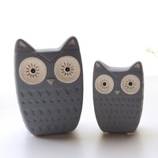 RIVER-GREEN 貓頭鷹裝飾娃娃 2入組, 藍色