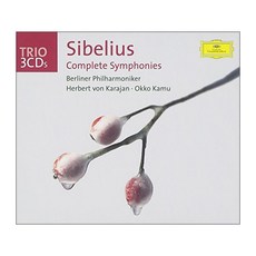 JEAN SIBELIUS - SYMPHONIES NOS.1-7/ HERBERT VON KARAJAN OKKO KAMU EU수입반, 3CD