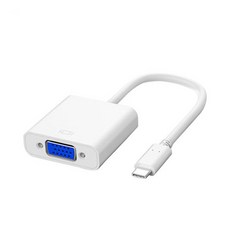 Basix C타입 to VGA 컨버터 변환젠더 화이트, H6, 1개