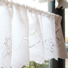 Maison經典廚房半簾 CBMV11, 白色的