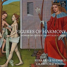 VARIOUS - FIGURES OF HARMONY: SONGS OF CODEX CHANTILLY C.1390/ FERRARA ENSEMBLE CRAWFORD YOUNG 페라라 앙상블: 중세의 하모니 EU수입반, 4CD
