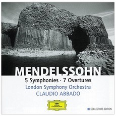 FELIX MENDELSSOHN - 5 SYMPHONIES 7 OVERTURES/ CLAUDIO ABBADO 유럽수입반, 4CD