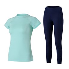 SPICA 女性瑜珈服套裝 T恤 + 內搭褲 SPA523504