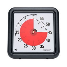 TIME TIMER 計時鬧鐘 20*20cm, 黑色的