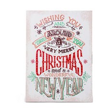 聖誕節招牌 白色 U15-26243, 混合顏色, 1個