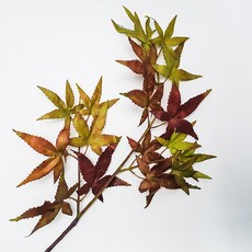 ALB 人造秋季楓葉花叢 小, 綠色楓葉