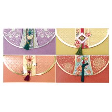 From&To 零用錢信封4件組, FBB216-1234, 1套