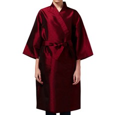 YODEL 緹花長袍 SP 001, 酒紅色, 1個