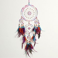 지이피 다섯개의 링 매력적인 색감의 드림캐쳐, 혼합 색상