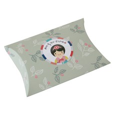 葉子圖案包裝盒 30入 軍綠色+新年快樂韓服女孩貼紙 30入, 混色, 1套