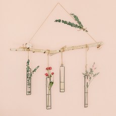 ASPASIA 乾燥花吊環擴香瓶 A款, 青檸羅勒和普通話, 1套