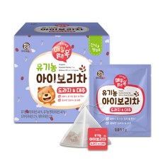 우리애들밥상 유기농 아이보리차 도라지 & 대추 3g, 보리 + 도라지 + 대추 혼합맛, 20개입